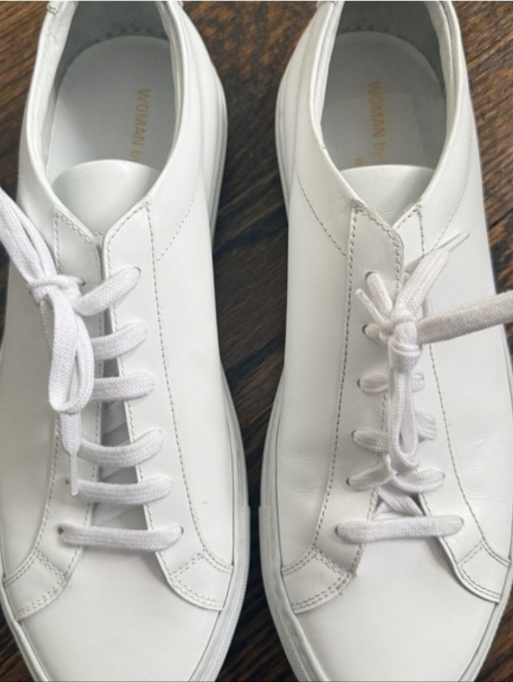 Common Projects Women's Original Achilles Leather Low-Top Sneakers - Picture 6 of 16
